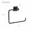 Kibi Cube Bathroom Towel Ring - Matte Black. KBA1506MB - alternate 8